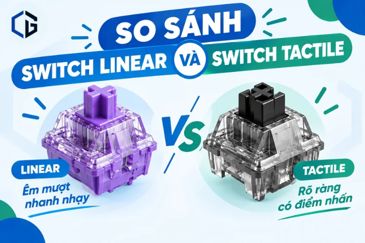 So sánh Switch Linear và Tactile